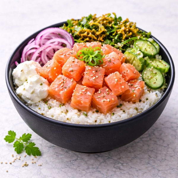 Poke De Salmão Tradicional